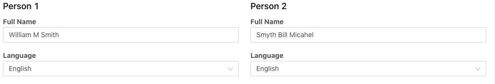 Name Comparison